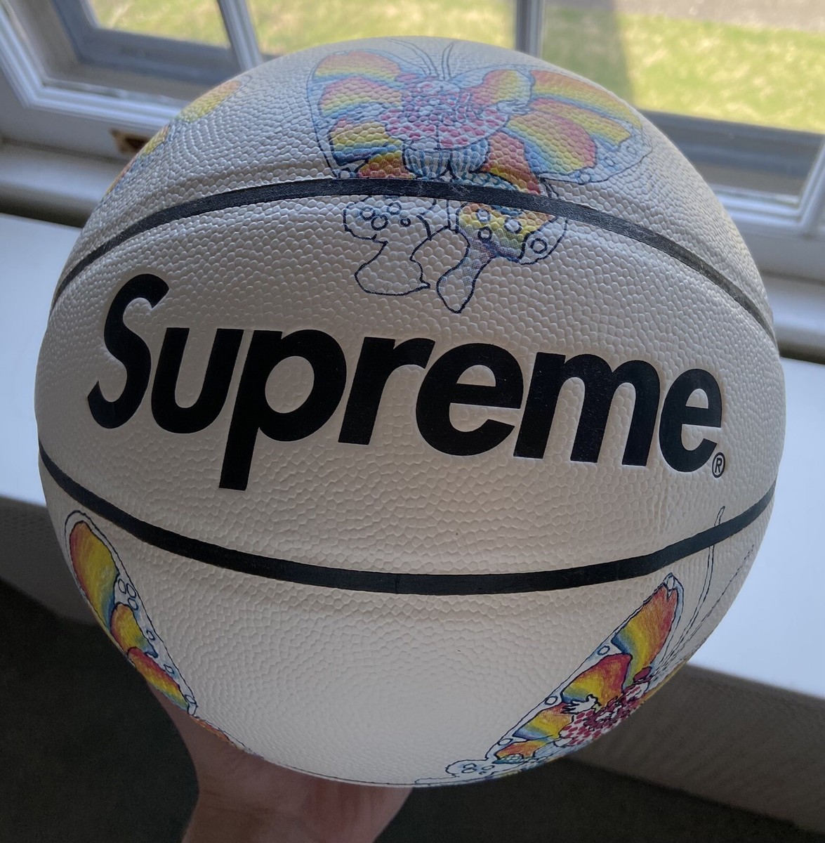 Supreme Gonz Butterfly Spalding Basketball White SS16 BRAND NEW