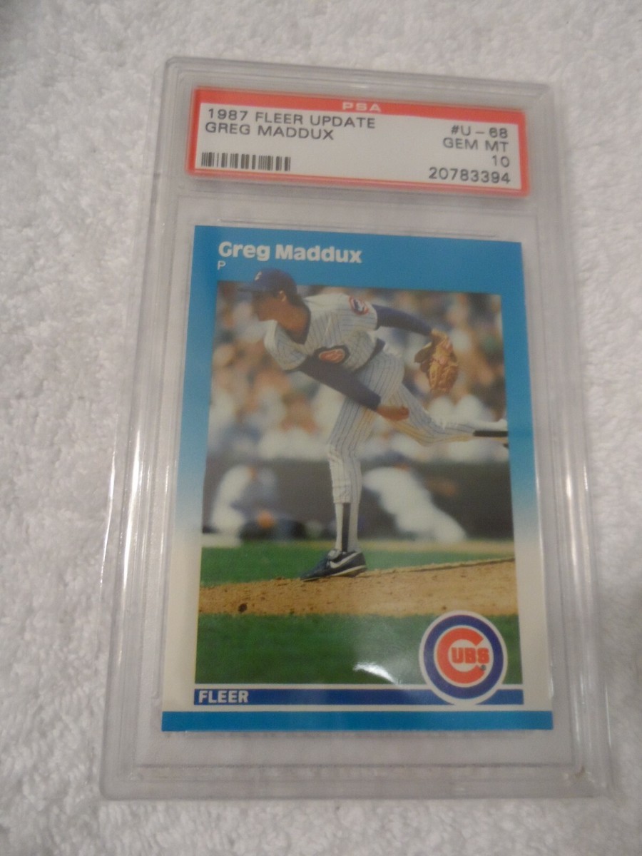 1987 Fleer Update #U-68 Greg Maddux Rookie Card PSA 10 GEM MINT | eBay