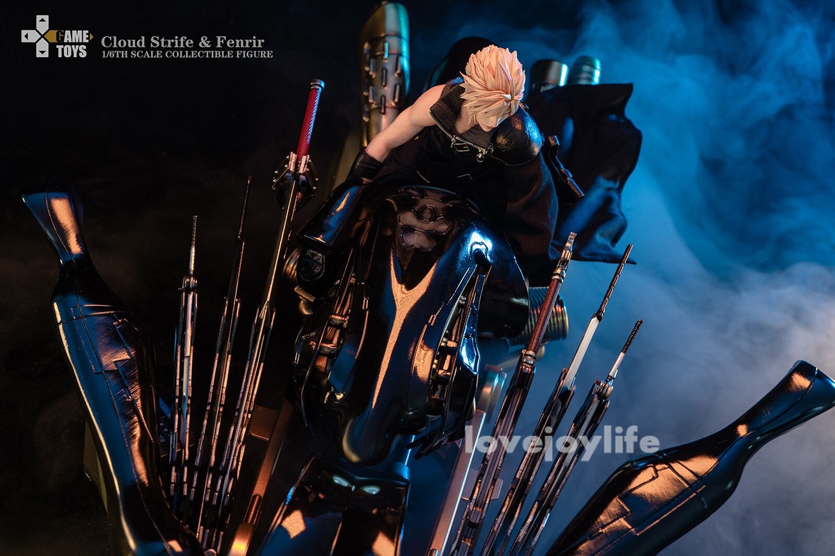 GAMETOYS 1/6 Cloud Strife & Fenrir GT-006C Action Figure Deluxe