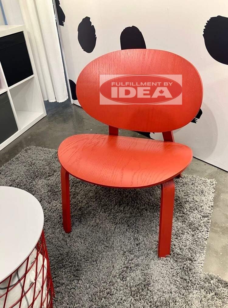 Brand New IKEA FROSET Red Stained Oak Veneer Chair 204.296.04 | eBay