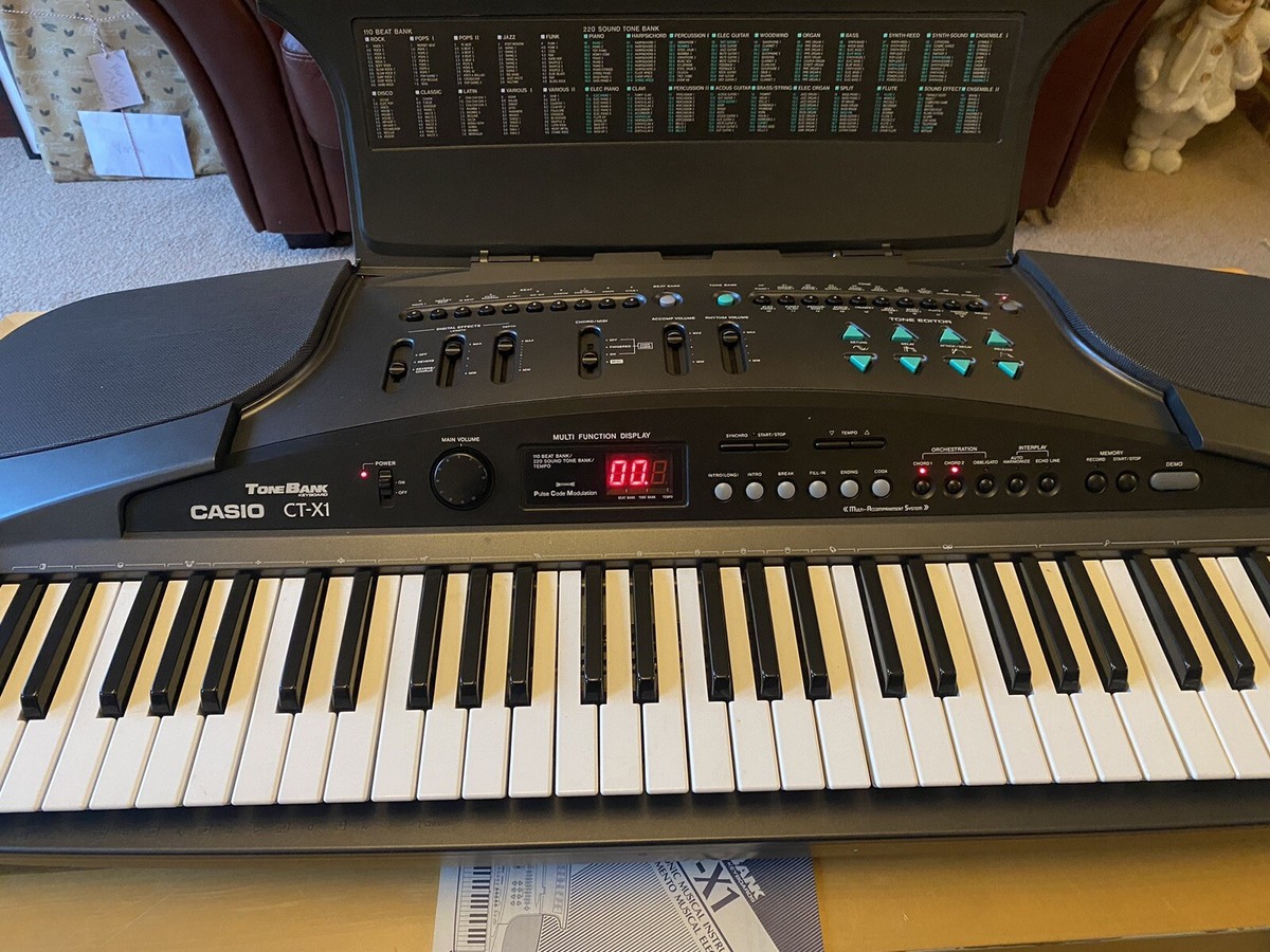 Rare The Casio CT-X1 Tone Bank electronic musical keyboard Vintage