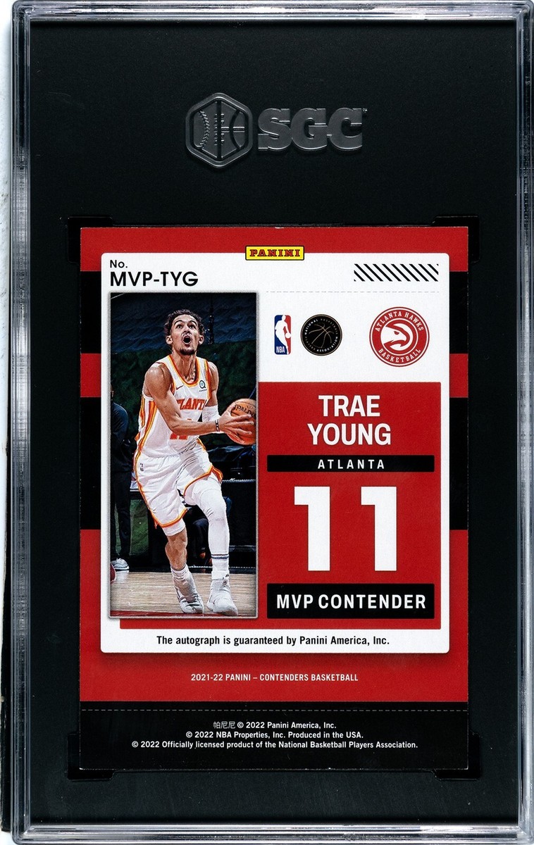 Trae Young 2021-22 Contenders MVP Bronze Auto TYG Oklahoma Hawks