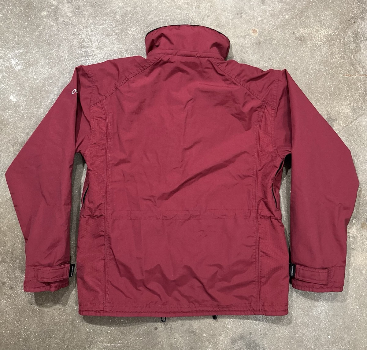 Vintage Oakley Software Snow Shell Jacket Y2K Size Medium Burgundy