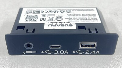2024-2025 Subaru WRX Auxiliary Aux USB Jack Input Port 86257VC100