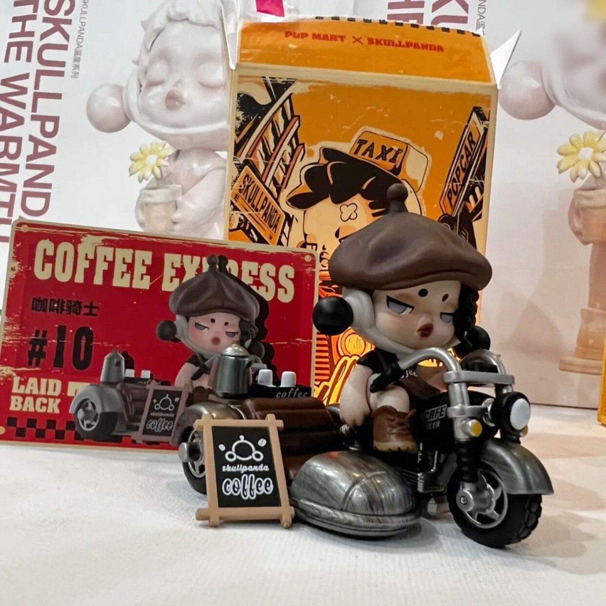POP MART x SKULLPANDA Laid Back Tomorrow Coffee Express Secret