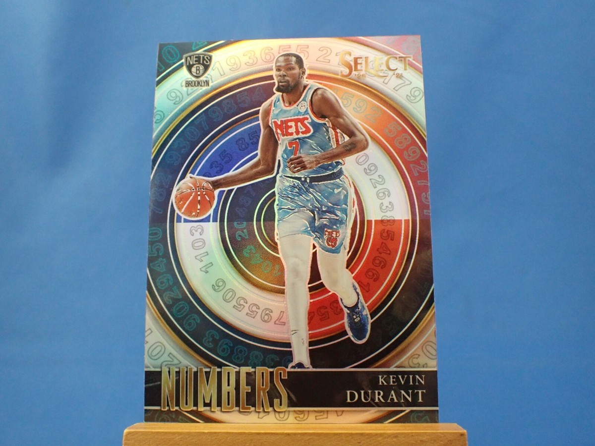 Kevin Durant Select 2020-21 Numbers Silver Holo Prizm | eBay