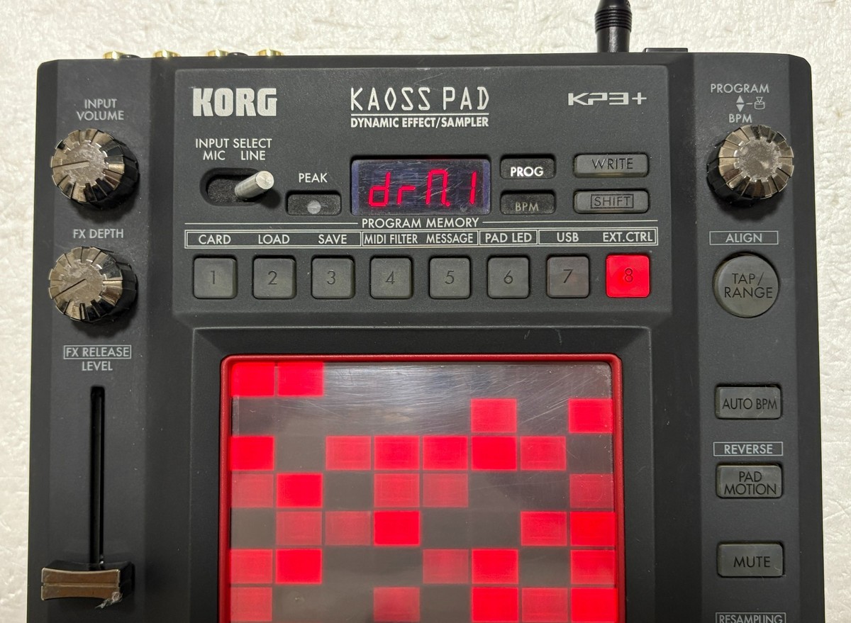 Korg KP3+ Kaoss Pad Dynamic Effect Sampler Used with Adapter Used