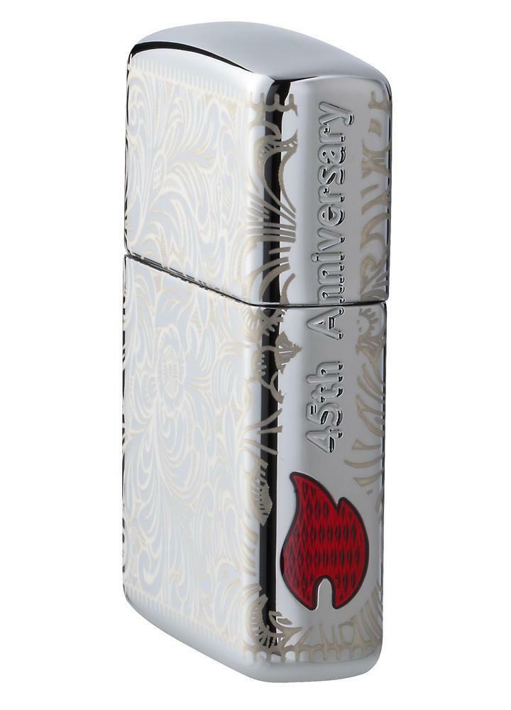Zippo 360 Degree Laser Engraved 45th Anniversary Venetian, 49053