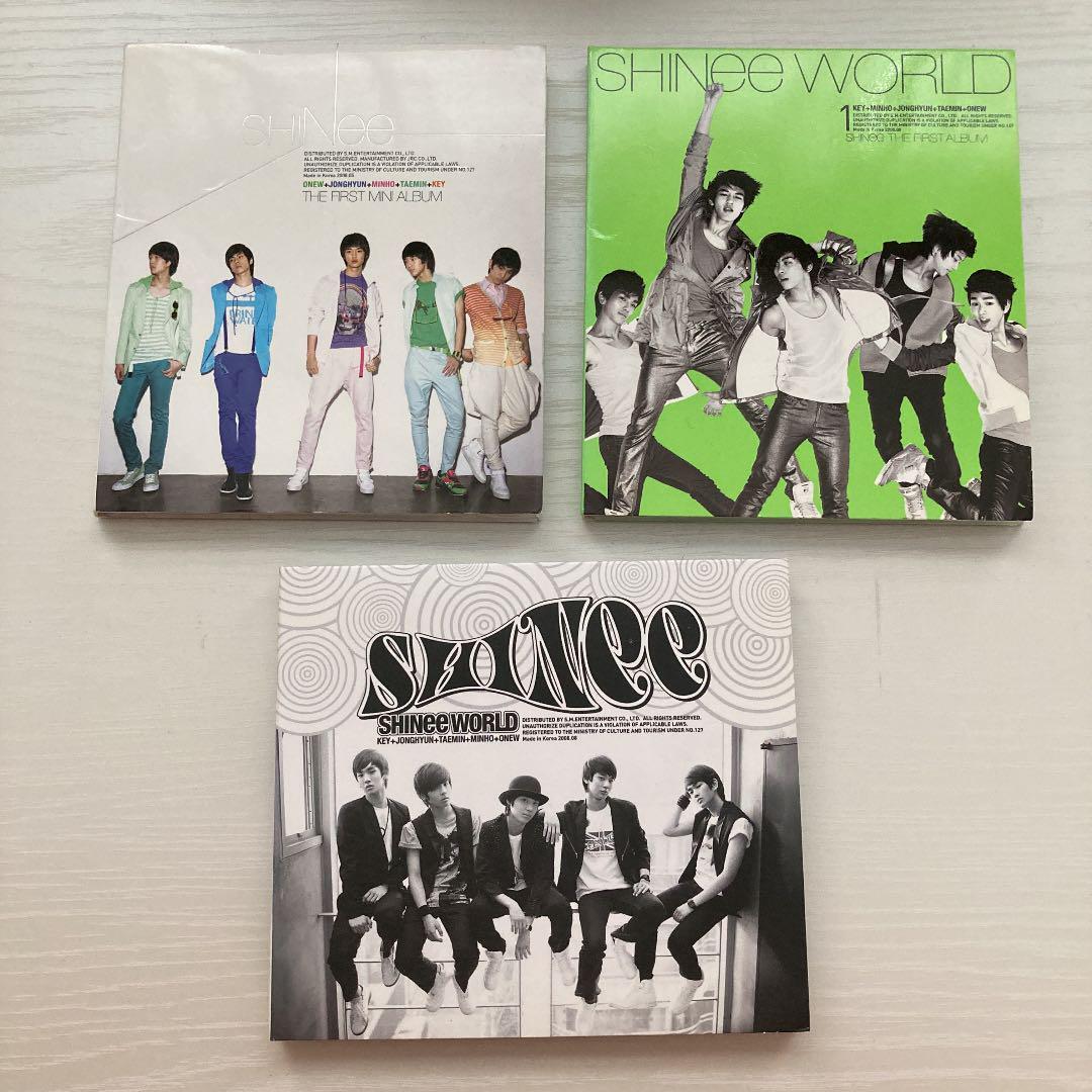 CD SHINee The First Album SHINee Replay World Korea Press 3 set