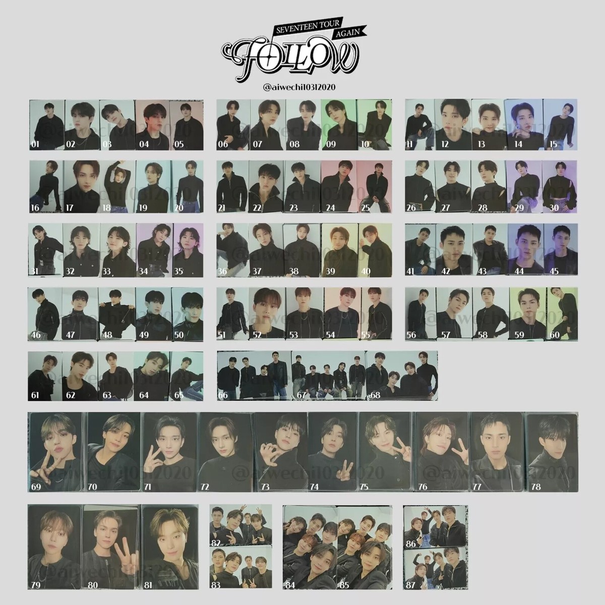 Seventeen Follow Again To Incheon Official Trading Card SVT KPOP