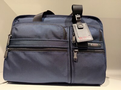 NEW Tumi Gen 4 Expandable Organizer Laptop Brief Briefcase - NAVY