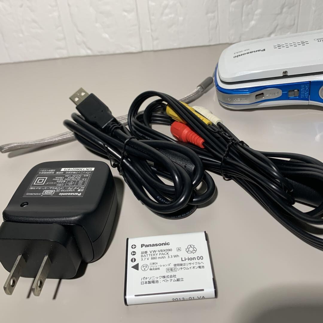 Panasonic HX-WA3-A Digital Movie Camera Blue Waterproof Full HD w