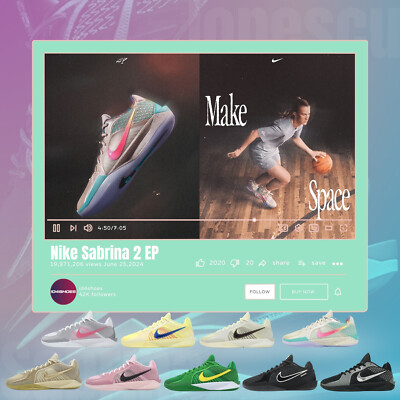 Nike Sabrina 2 EP Ionescu Women Unisex Basketball Hoopers Shoes