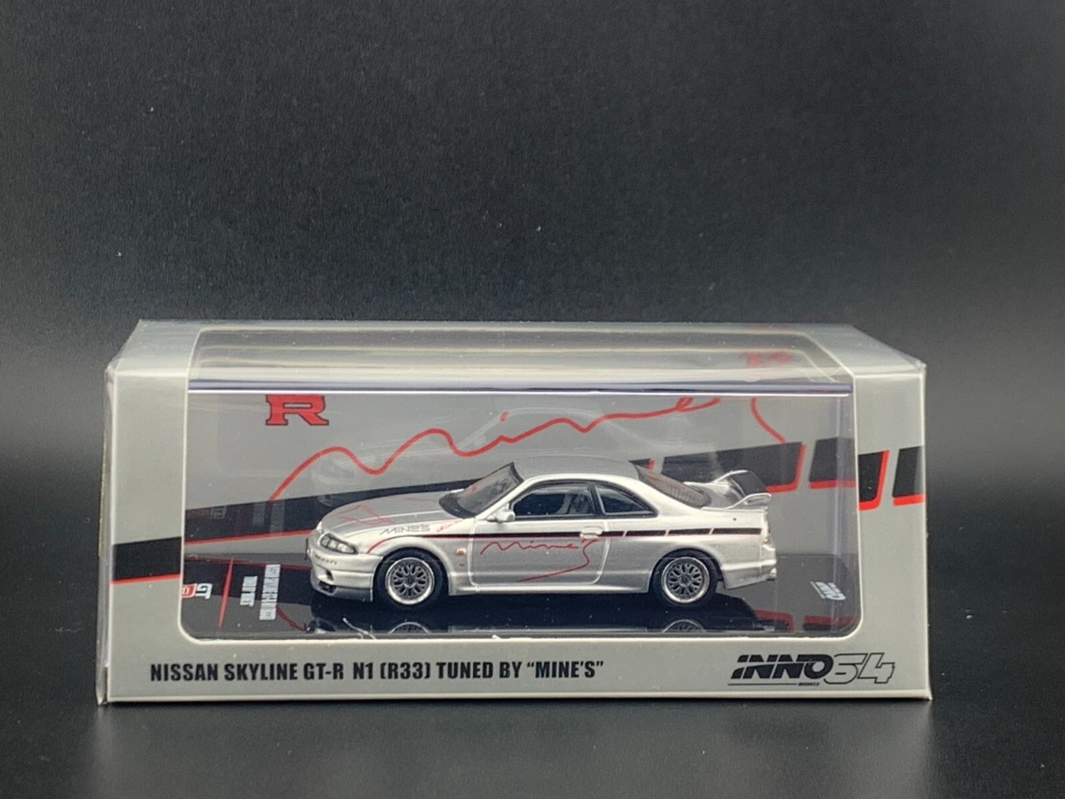 Inno64 Nissan GT-R N1 R33 Tuned By Mines Silver 1/64 | eBay