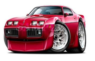 1979 - 1981 Muscle Car Cartoon Replica T-Shirt #9520 Trans Am T/A