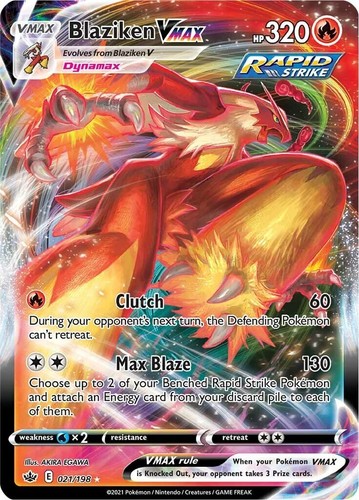 2021 Pokemon Chilling Reign Blaziken VMAX 201/198 PSA 10 Alt Art