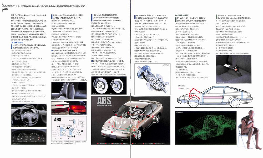 Catalog] 1992 Nissan 180SX brochure RPS13 PS13 240SX twincam turbo