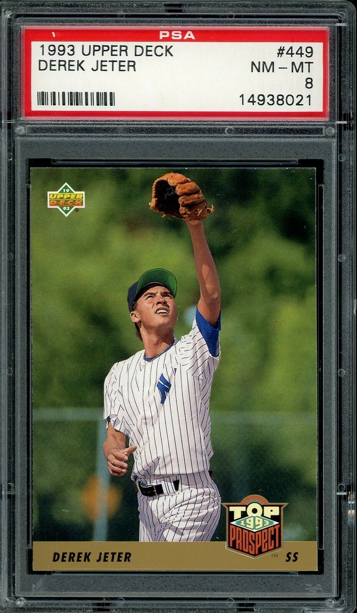 1993 Upper Deck Baseball #449 Derek Jeter PSA 8 | eBay