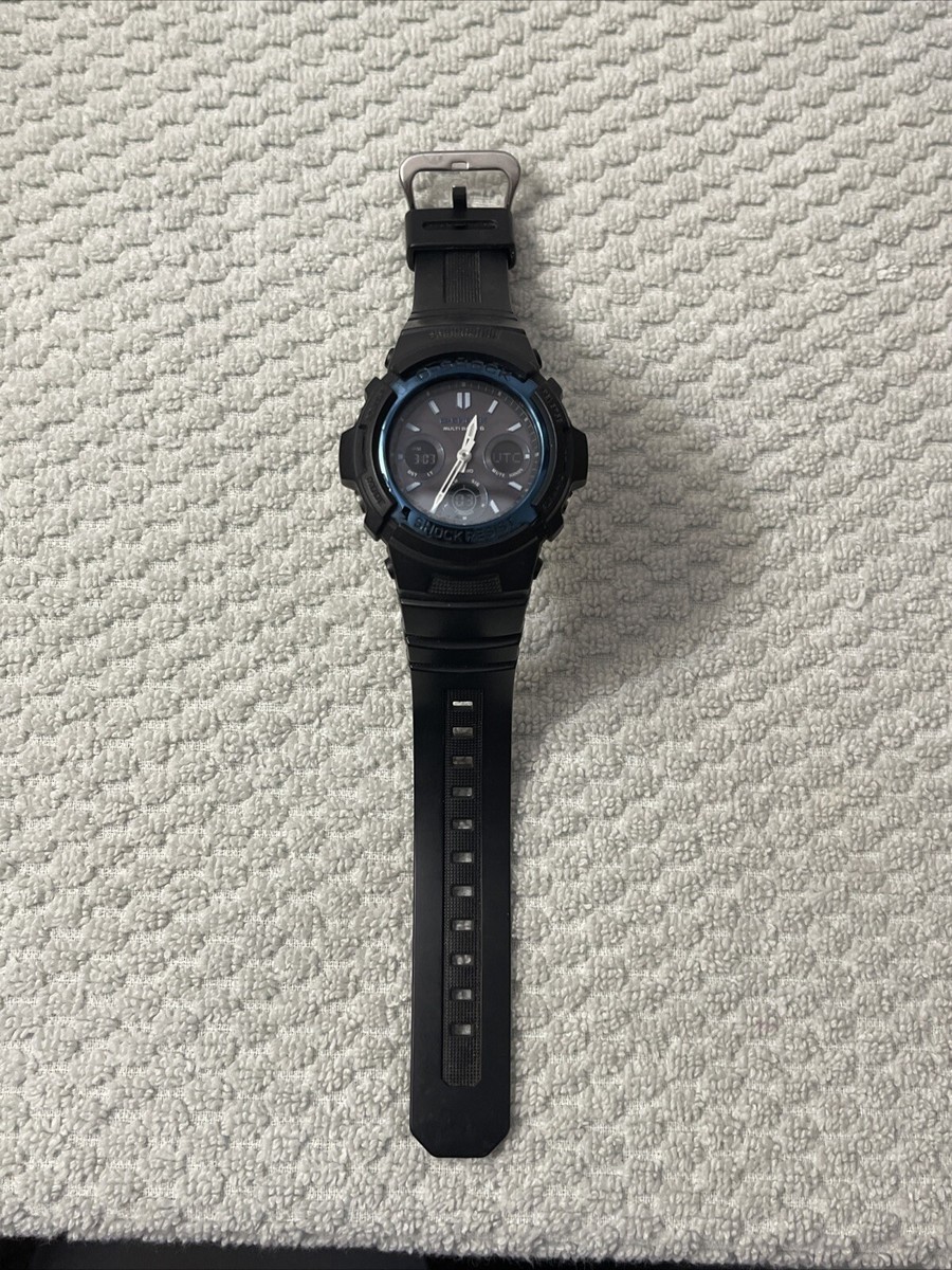 Casio G-Shock 5230 Model AWG-M100A in Blue/Black | eBay