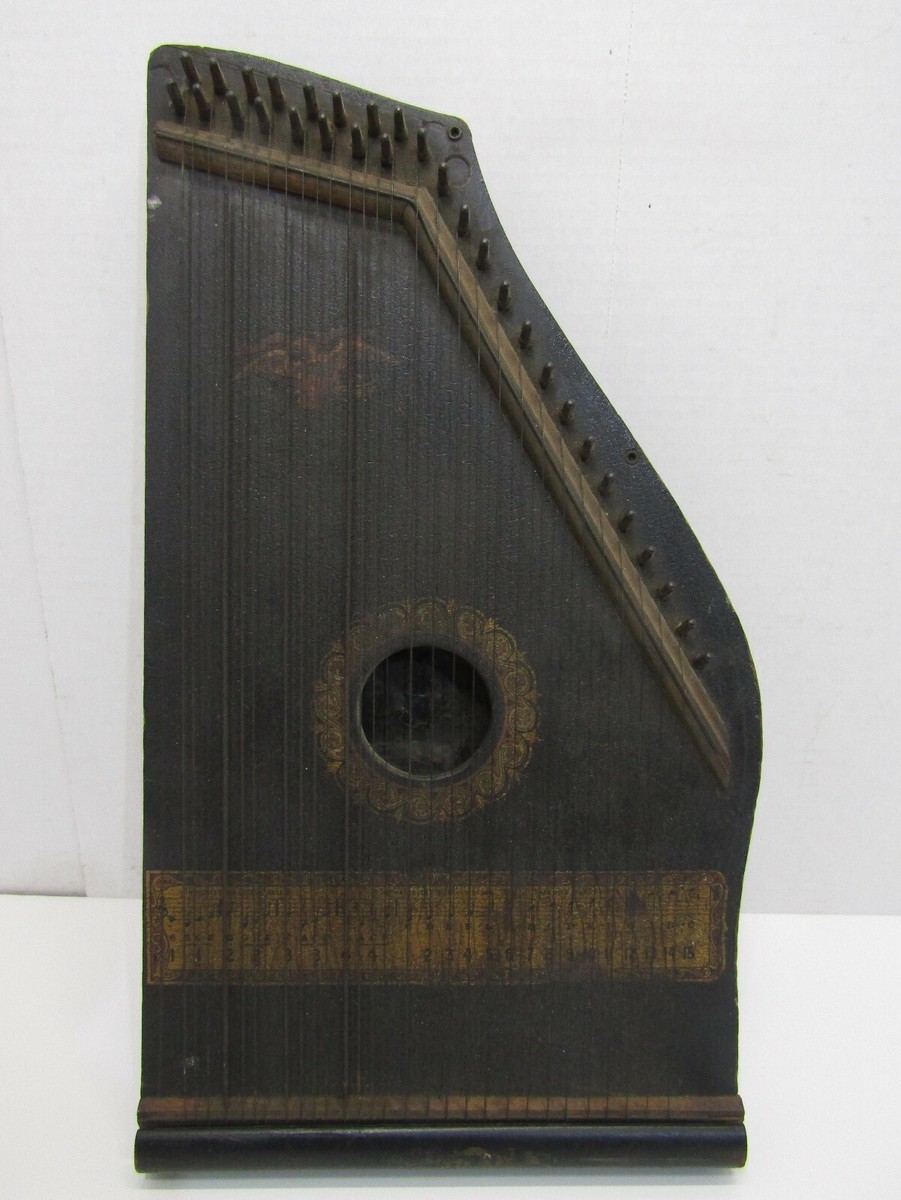 OLD VINTAGE WOOD-WOODEN LAP HARP MUSIC LAP INSTRUMENT | eBay
