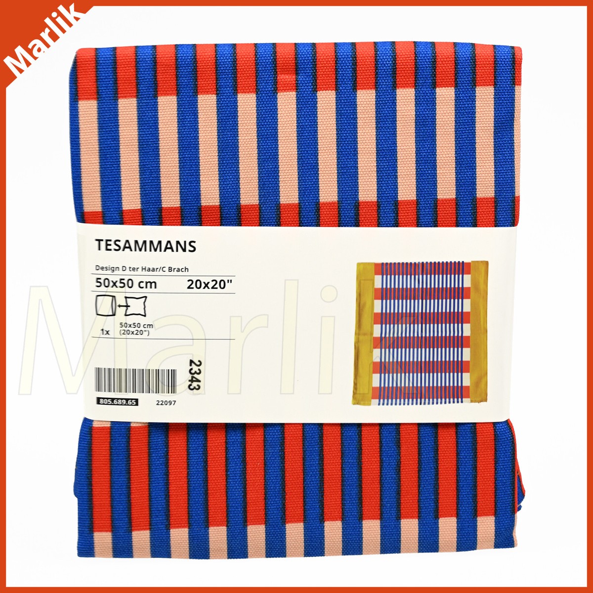 Limited Ed. Ikea TESAMMANS Cushion Cover 20