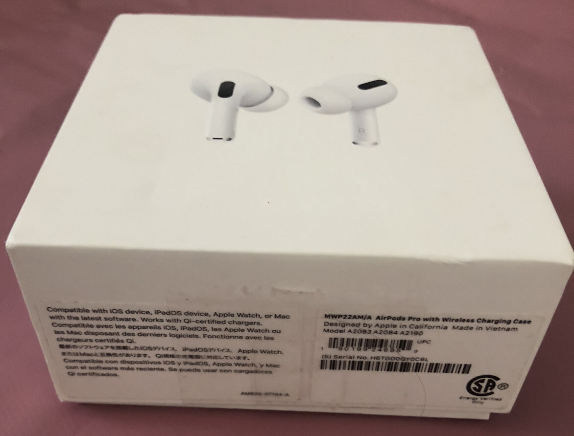 ORIGINAL APPLE AIRPODS PRO EMPTY BOX & MANUAL - (BOX ONLY