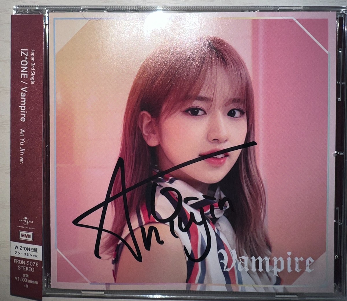 IZ*ONE Vampire AN YUJIN Autographed Signed Album IVE | eBay