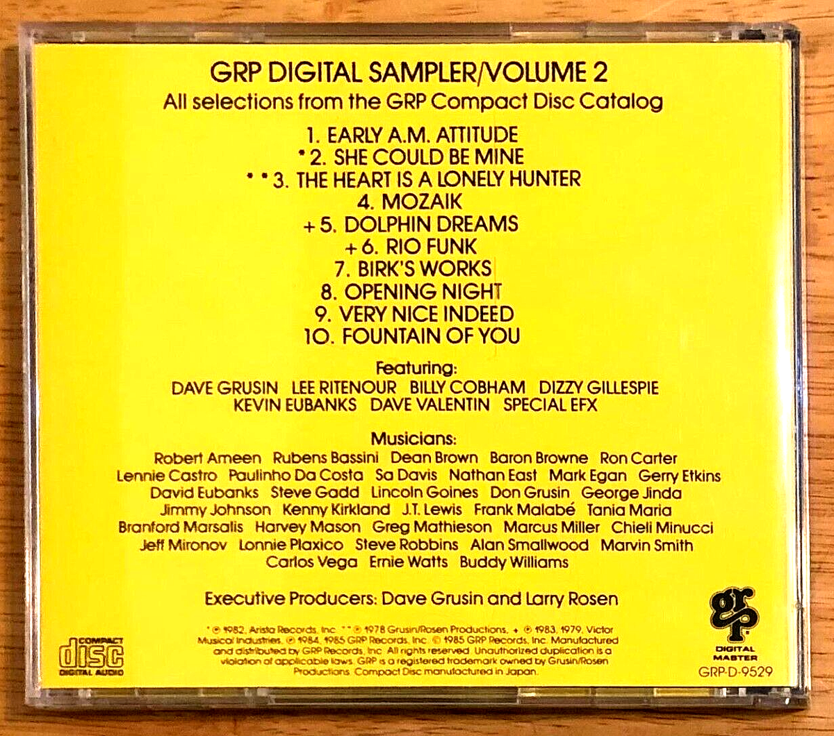 GRP DIGITAL SAMPLER—A NEW AGE IN JAZZ—VOLUME 2 LIMITED EDITION