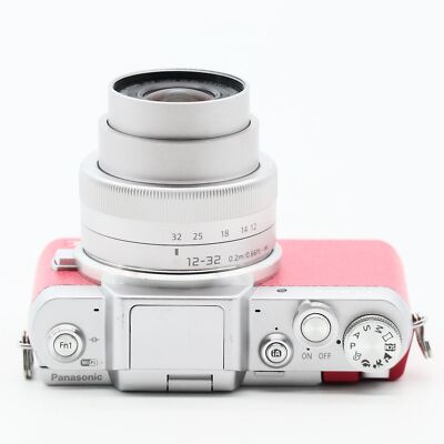 Panasonic LUMIX DMC-GF7 Double Zoom Lens Kit - Pink Digital camera