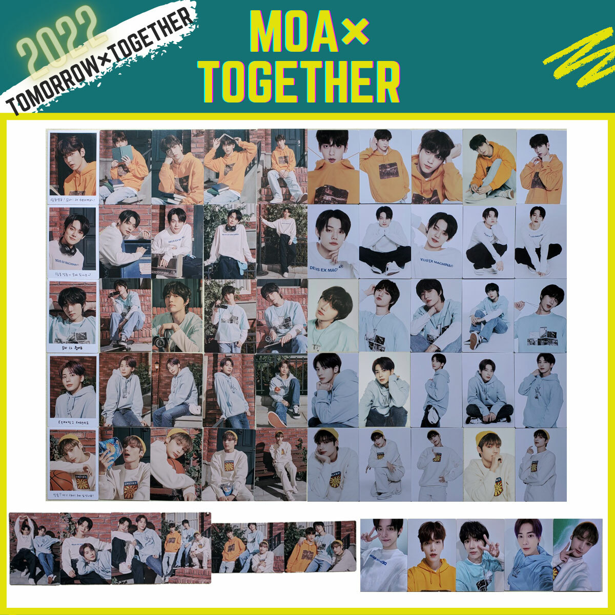 TOMORROW X TOGETHER MINI PHOTO CARD 2022 TXT FANLIVE MOA X