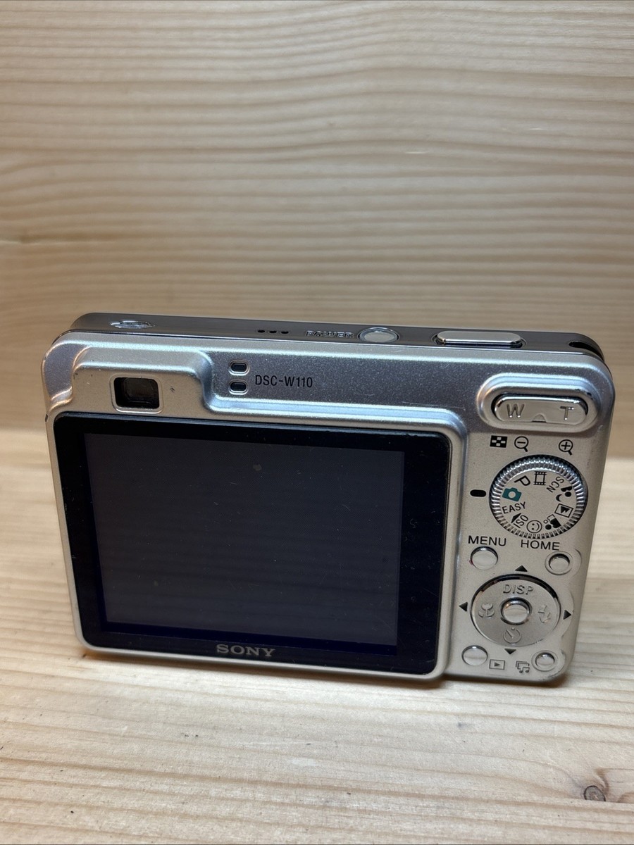 SONY Cyber-Shot DSC-W110 7.2MP Digital Camera - Silver - Untested