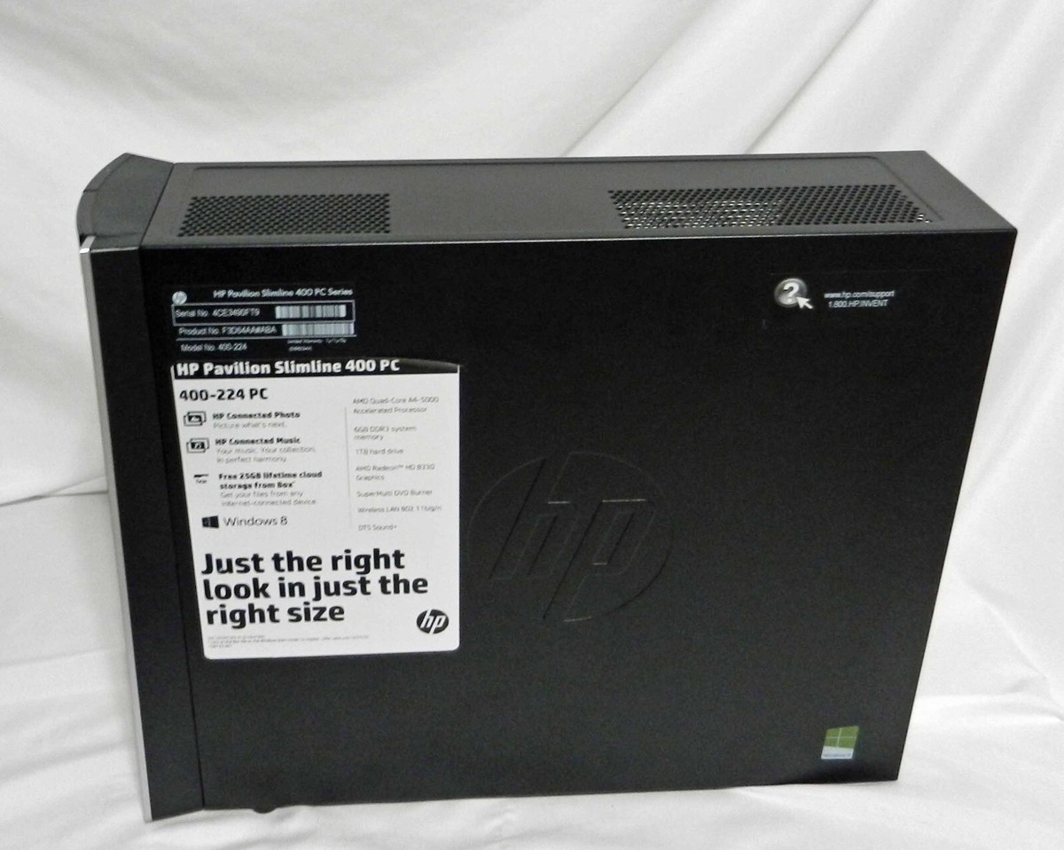 HP Pavilion Slimline 400 PC 400-224 computer desktop for parts no