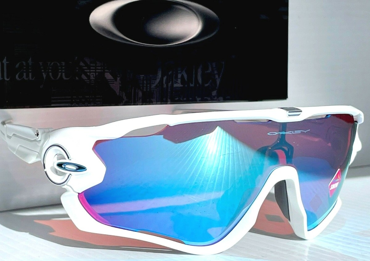 NEW Oakley JAWBREAKER White Shield PRIZM Snow Sapphire Iridium