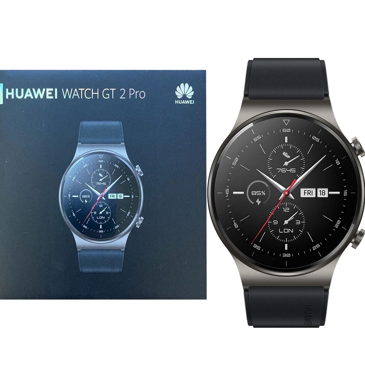 Huawei Watch GT 2 Pro (46mm) Night Black 4GB Bluetooth Smartwatch