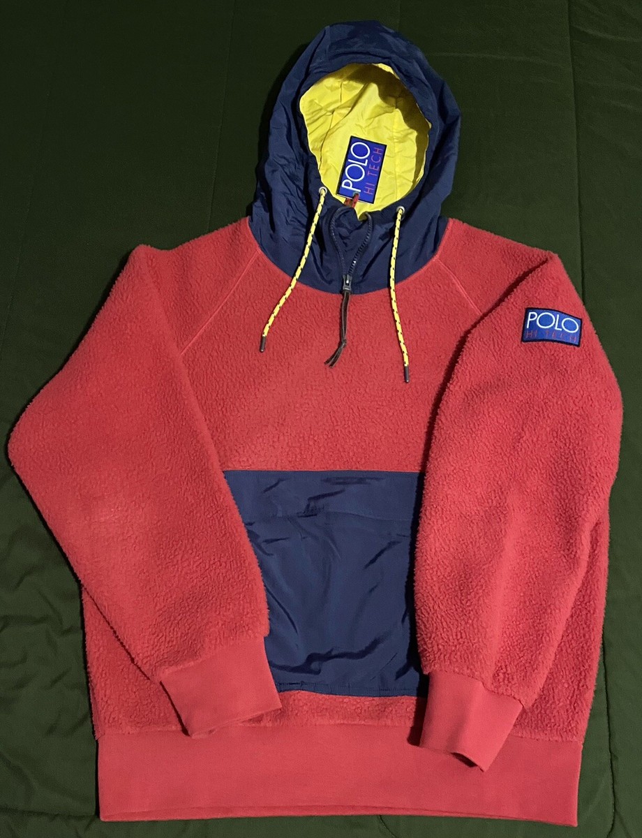 Polo Ralph Lauren Hi Tech Hybrid Fleece Hoodie Men's Size Small