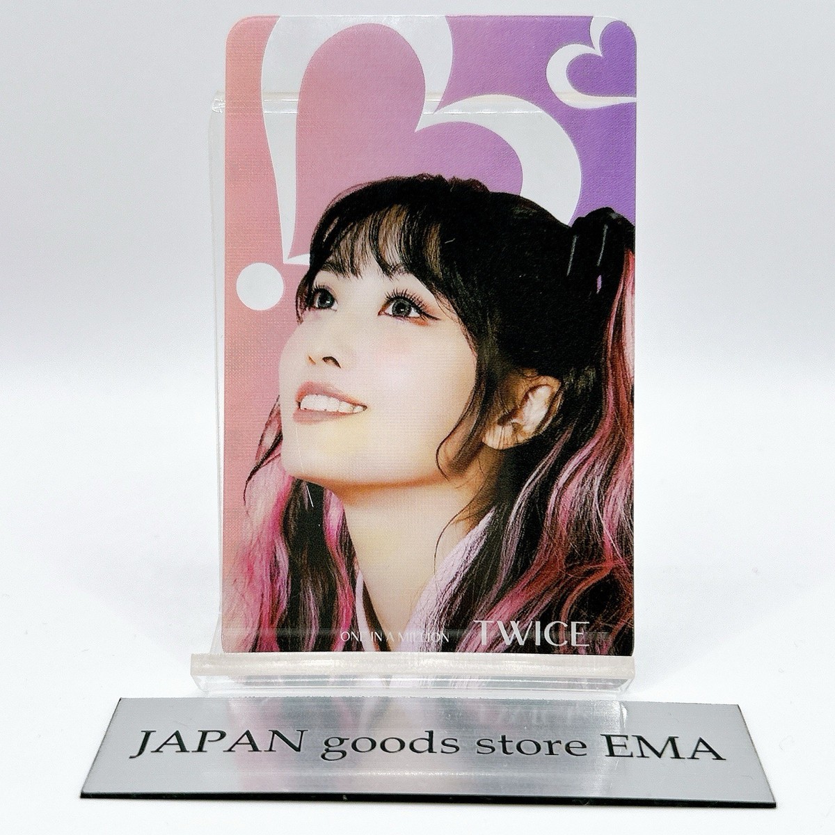 TWICE Momo Cute Ttrading Photo Clear Card One in a Million Japan