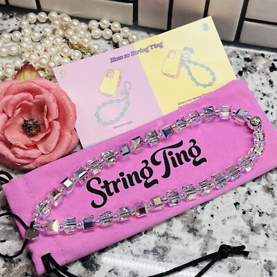 String Ting City Drip Ting Crystal Wristlet Phone Strap Stringting