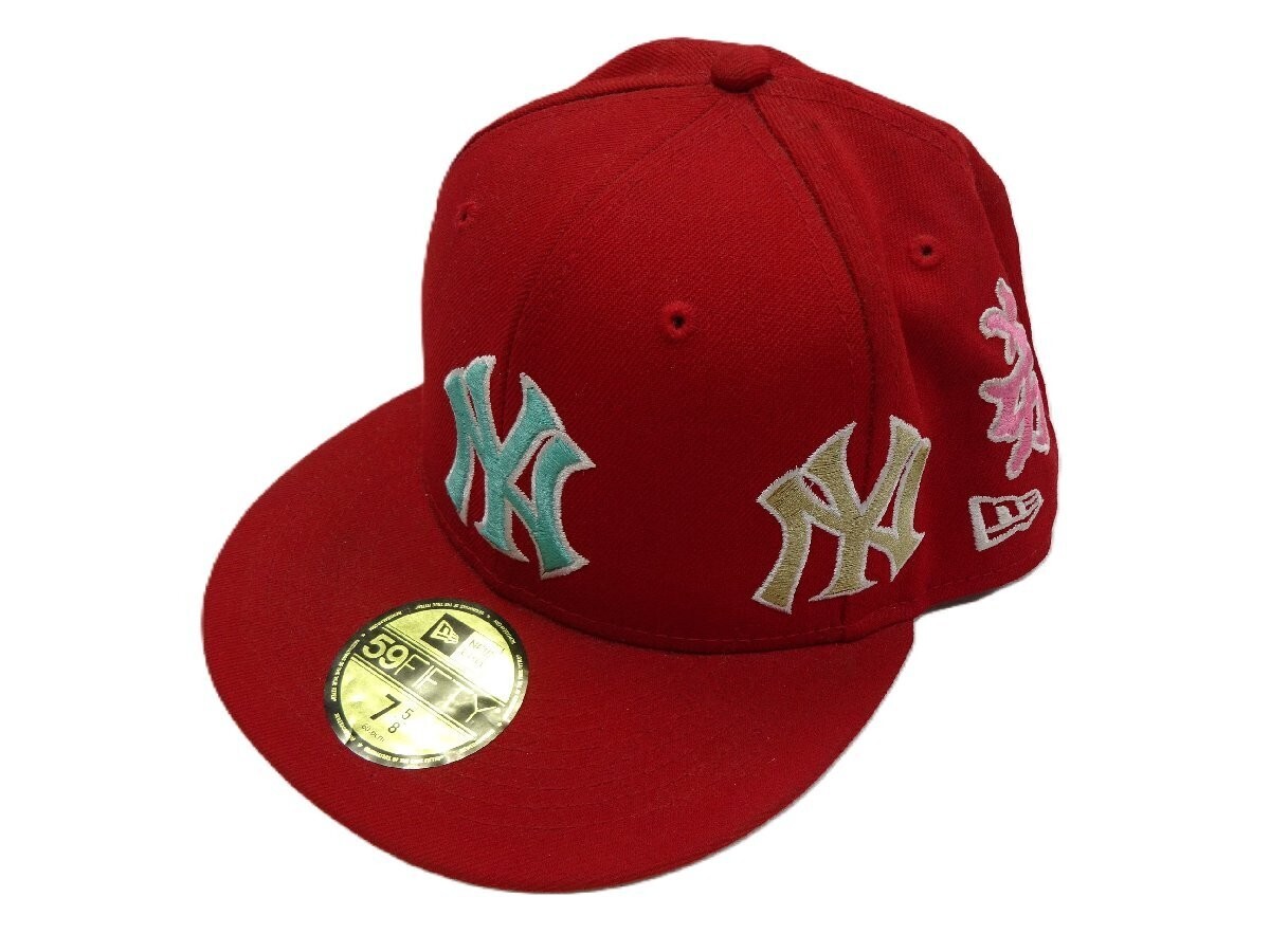 Supreme New York Yankees Kanji New Era Fitted Cap Size 7 5/8 Color