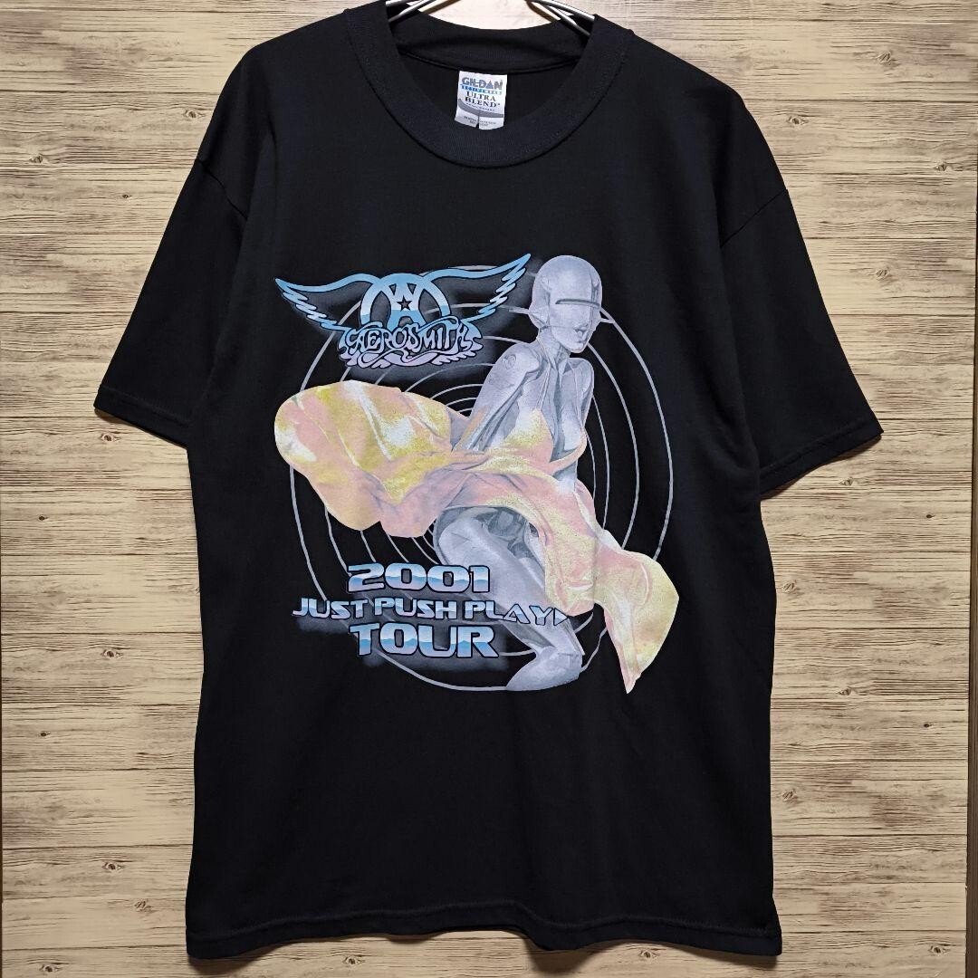 Aerosmith 2001 Just Push Play Tour Shirt Black Size L Hajime