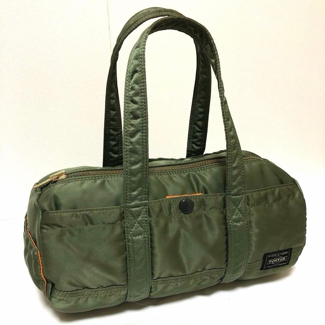 PORTER Tanker Mini Boston Duffle Bag Sage Green Nylon Small