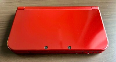 New Nintendo 3DS XL LL Metallic Red Console Stylus Working Tested