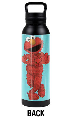 Sesame Street Elmo Paint 24oz Insulated Canteen Water Bottle Black