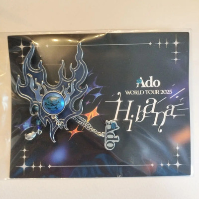 Ado WORLD TOUR 2025 Hibana VIP Bonus Brooch & original card Set