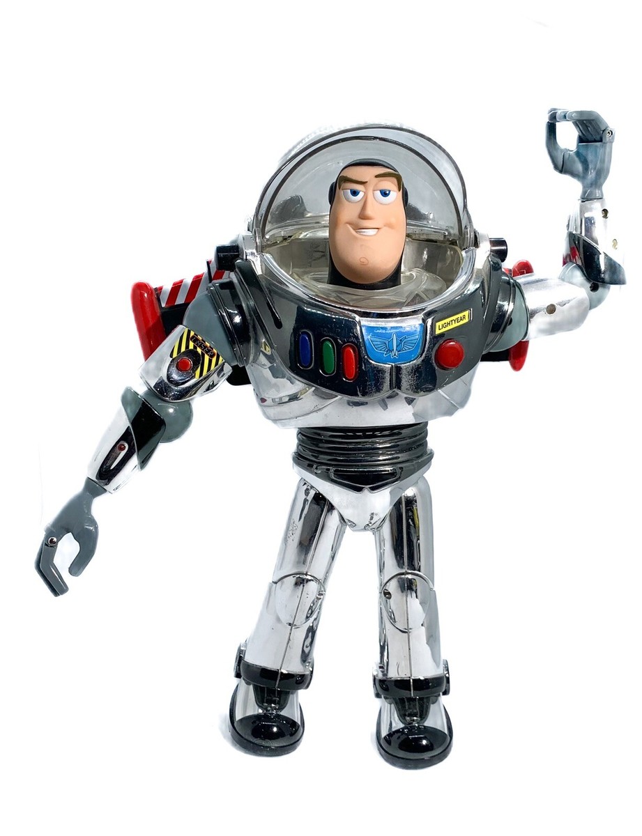 Toy Story Intergalactic Buzz Lightyear Chrome Action Figure Disney