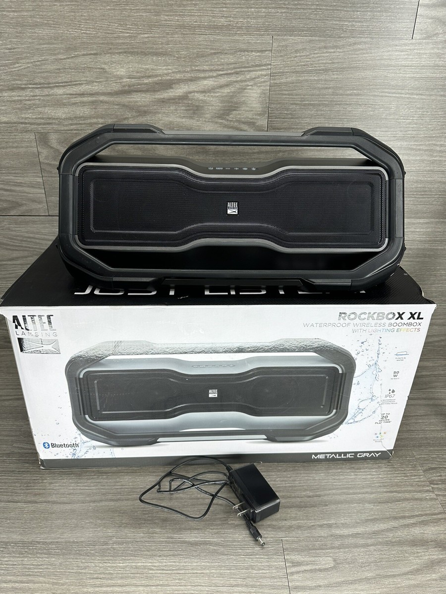 Altec Lansing - RockBox XL Portable Bluetooth Speaker Gray | eBay