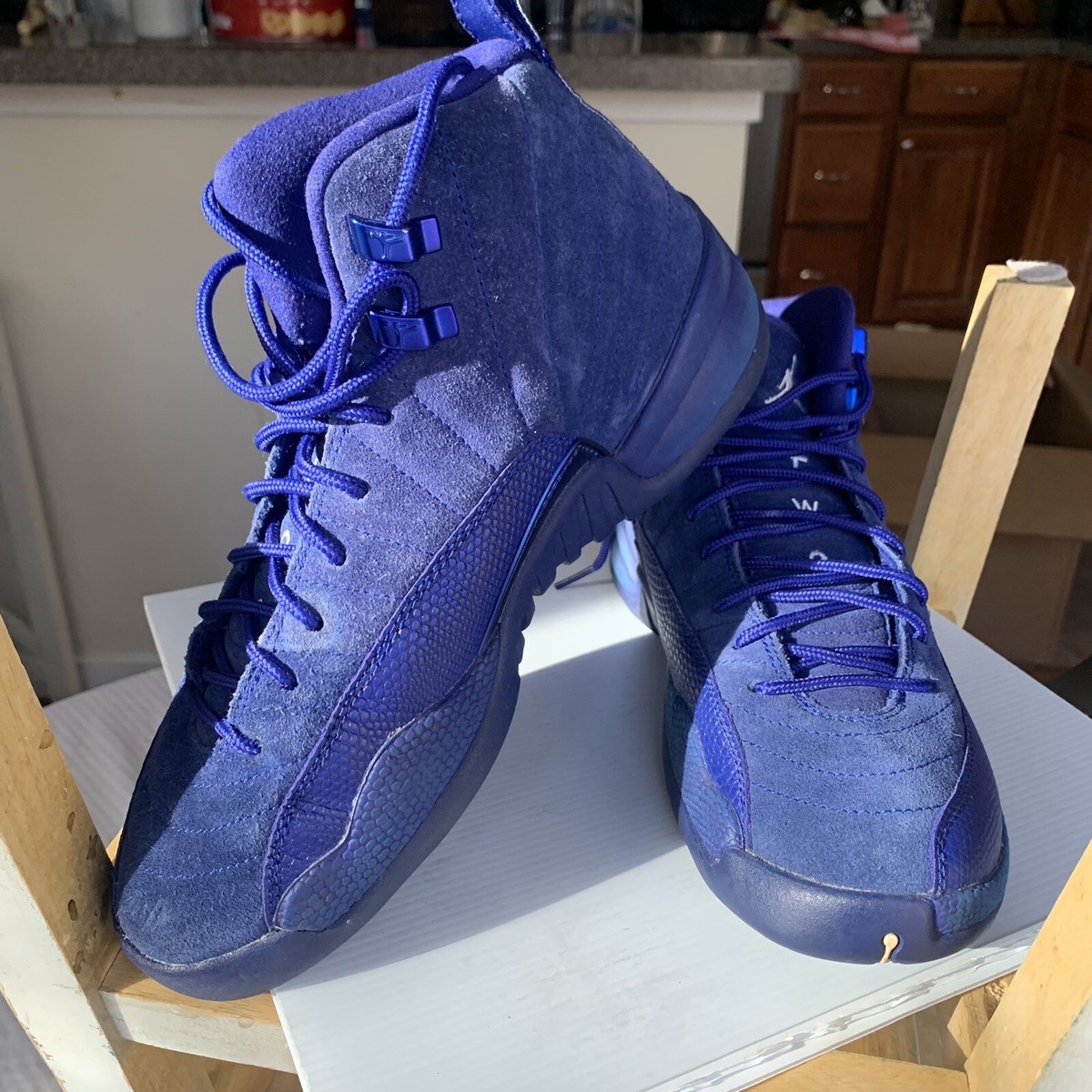 Size 6.5 Y- Jordan 12 Retro Deep Royal 153265-400 | eBay