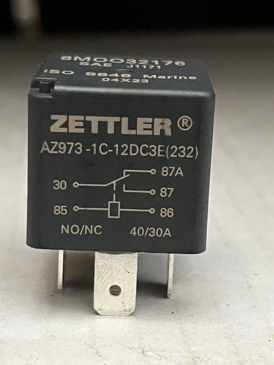 ZETTLER AZ973-1C-12DC3E(232), 8MOO32176, 8M0032176, 12VDC Relay