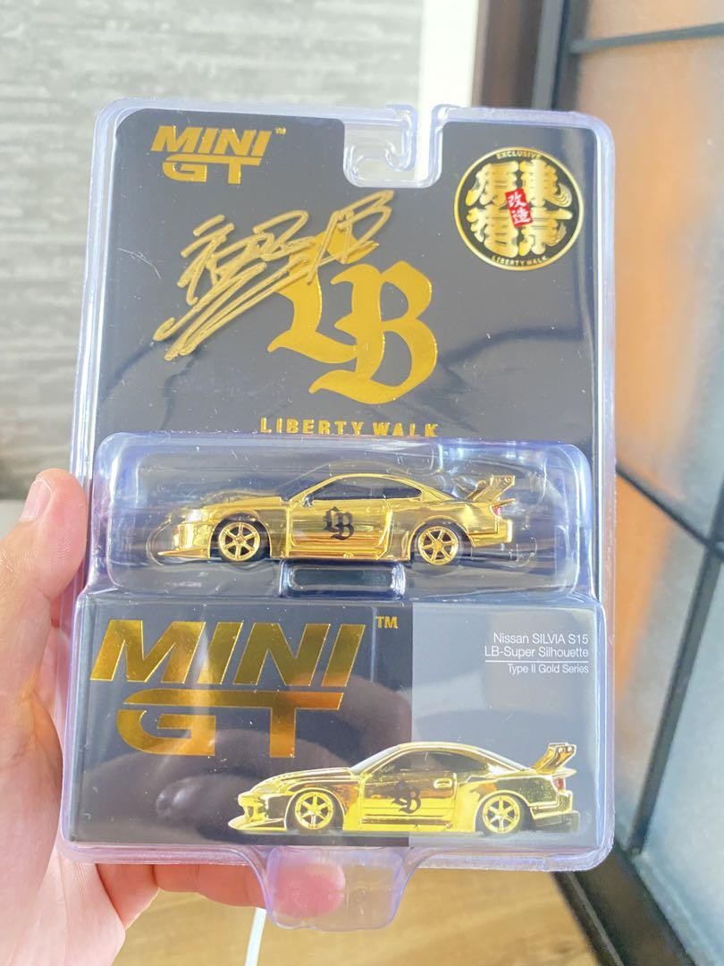 MINI GT Liberty Walk S15 Gold 5 & 6 Spoke Wheels + LBWK Event T