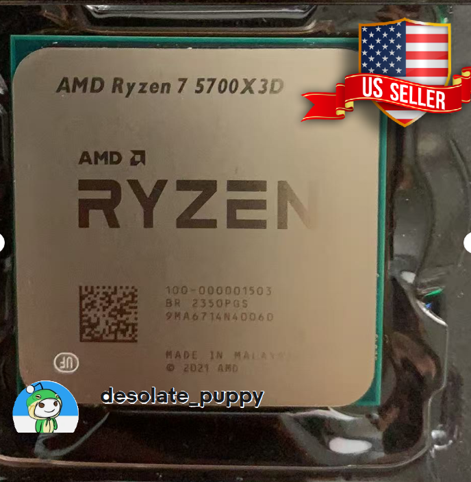 AMD Ryzen 7 5700X3D 8-Core 16-Thread 4.1GHz Socket AM4 CPU OEM