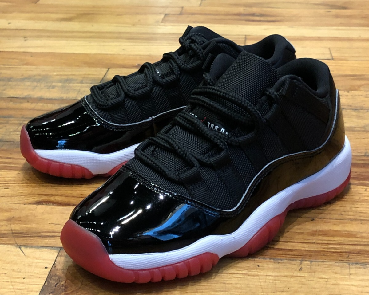 NEW* Youth Air Jordan 11 Retro Low GS Black/Varsity Red (FV5121